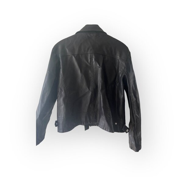 Tanning XXL Women, Black Leather Biker Jacket, ALL ITEMS SHIP FREE - Picture 2 of 3